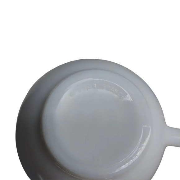 Vintage Arcopal Milk Glass Coffee/Tea Cups designed Marc Palluy Primeur Set of 4 - Picture 12 of 12